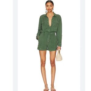 Young Fabulous & Broke Lake Side Romper in Palm Pigment